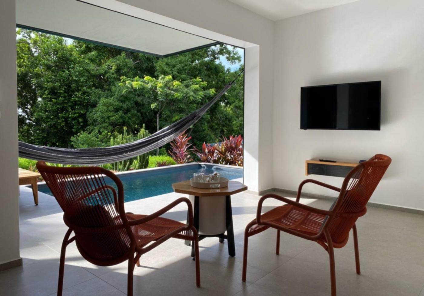 Hotel Lune De Miel Deshaies Rom bilde